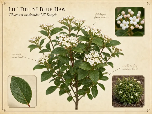 Lil’ Ditty® Blue Haw (Viburnum cassinoides Lil’ Ditty®)