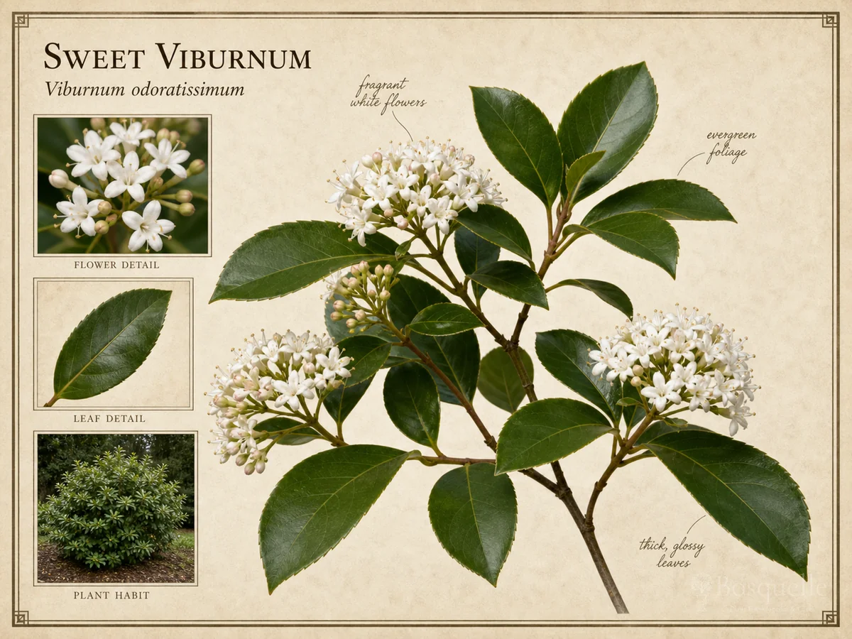 Sweet Viburnum (Viburnum odoratissimum)