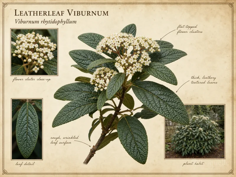 Leatherleaf Viburnum (Viburnum rhytidophyllum)
