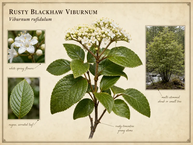 Rusty Blackhaw Viburnum (Viburnum rufidulum)