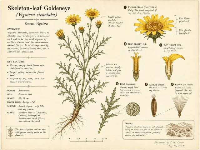 Skeleton-leaf Goldeneye