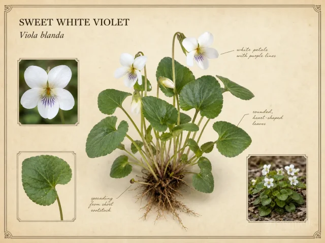 Sweet White Violet (Viola blanda)