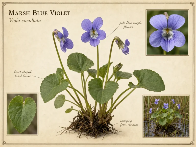 Marsh Blue Violet (Viola cucullata)