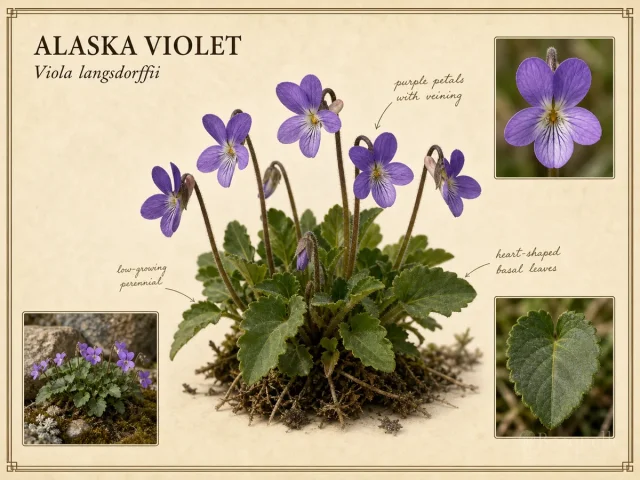 Alaska Violet (Viola langsdorffii)