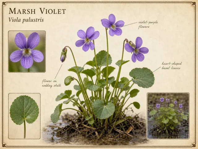 Marsh Violet (Viola palustris)