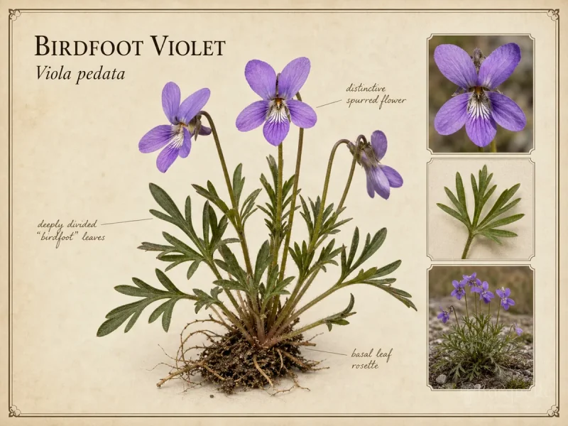 Birdfoot Violet (Viola pedata)