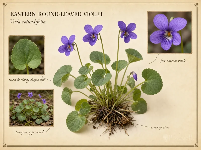 Eastern Round-Leaved Violet (Viola rotundifolia)