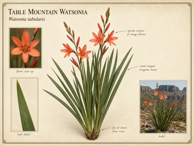 Table Mountain Watsonia (Watsonia tabularis)