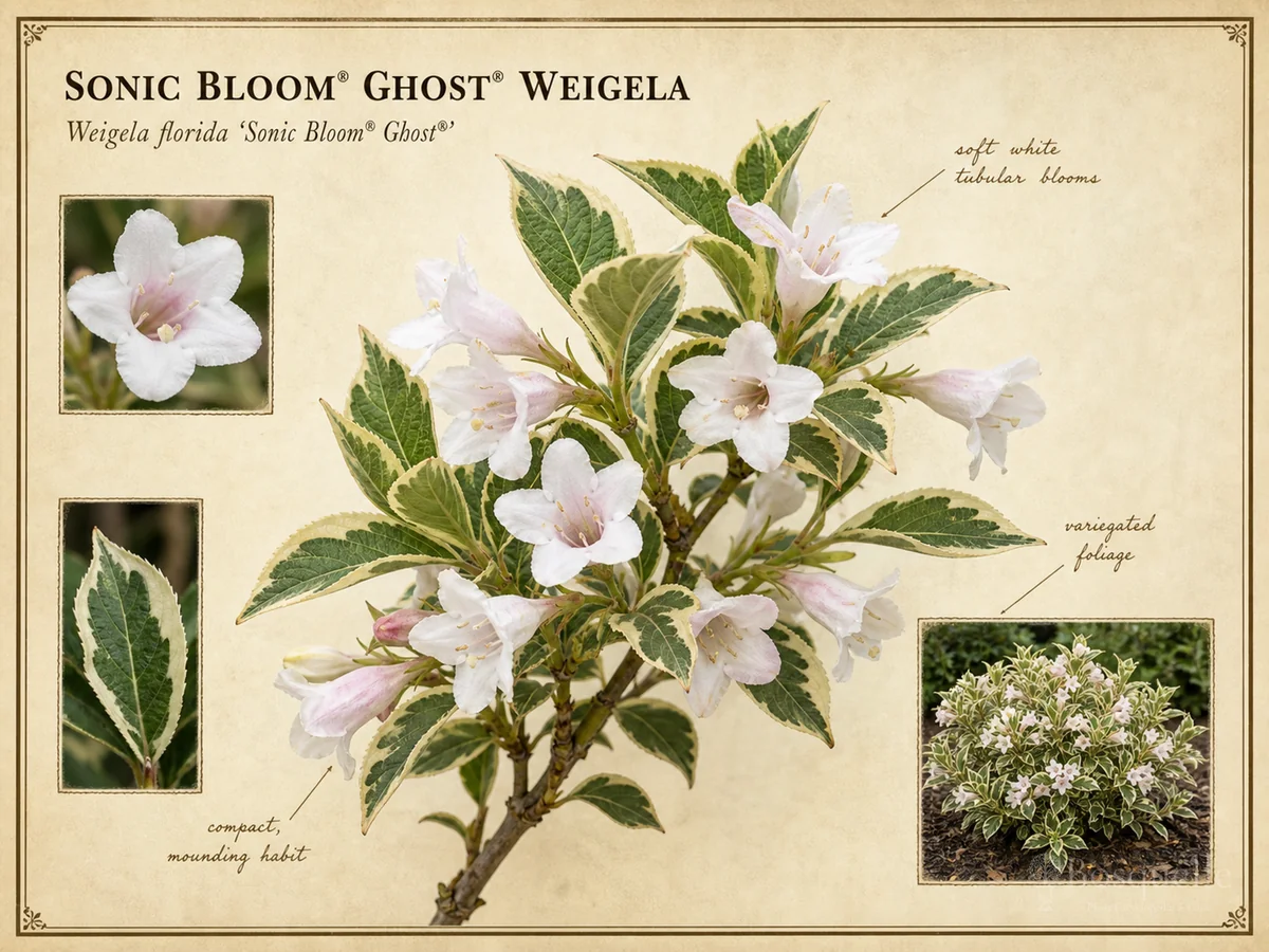 Sonic Bloom® Ghost® Weigela (Weigela florida Sonic Bloom® Ghost®)