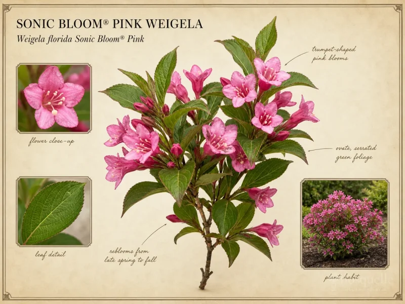 Sonic Bloom® Pink Weigela (Weigela florida Sonic Bloom® Pink)