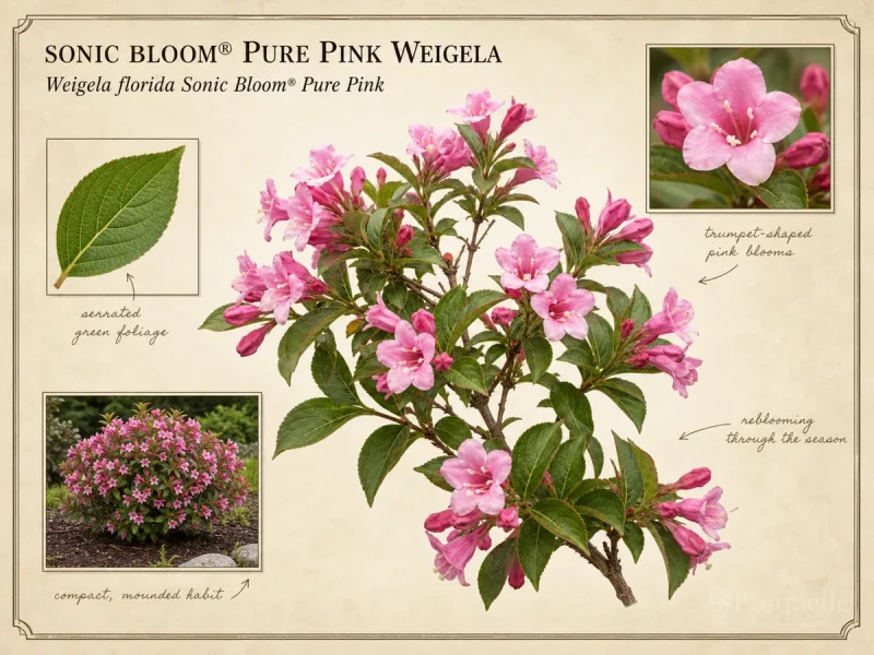 Sonic Bloom® Pure Pink Weigela (Weigela florida Sonic Bloom® Pure Pink)