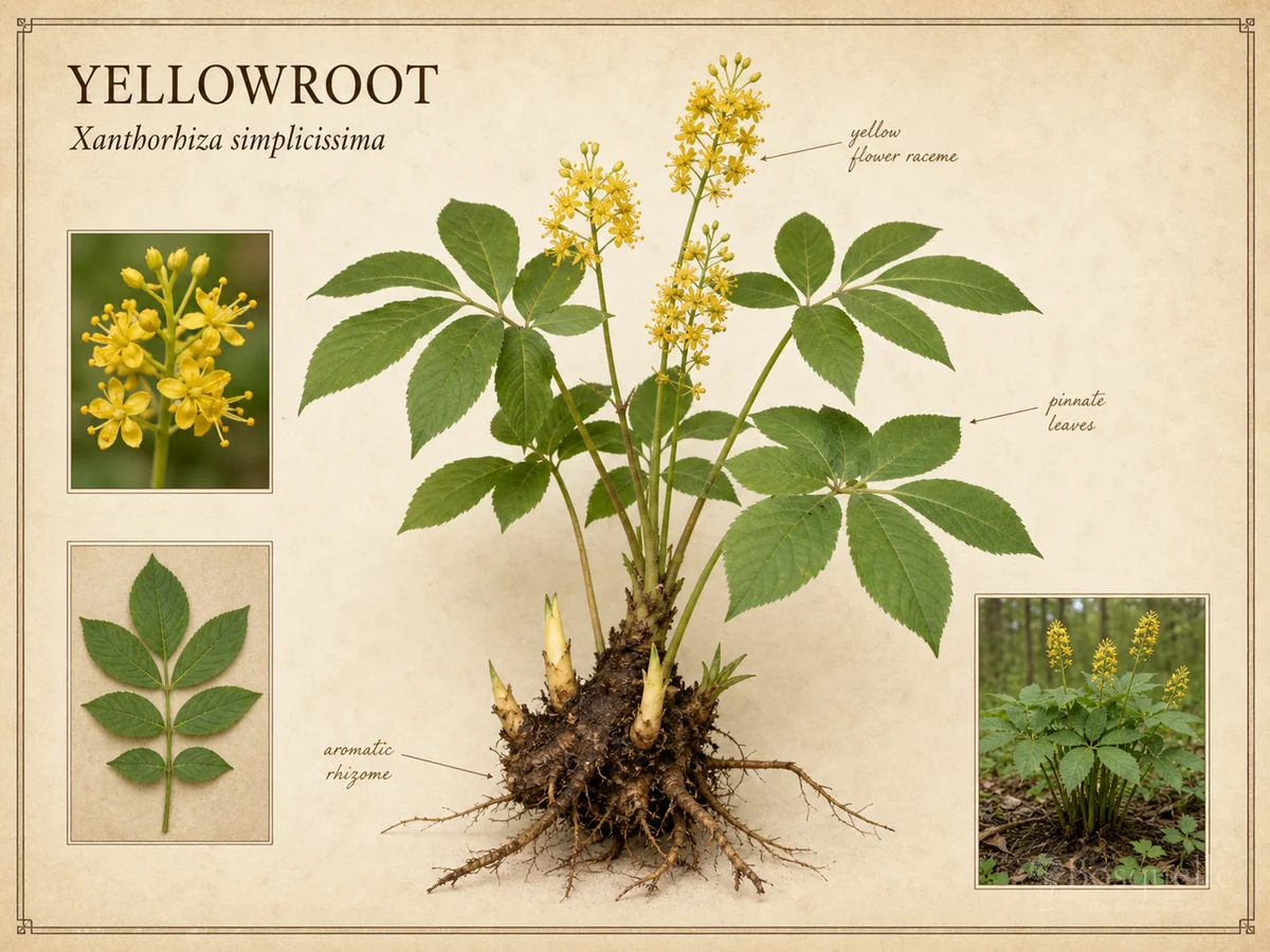 Yellowroot (Xanthorhiza simplicissima)