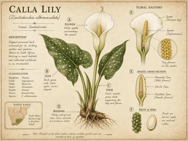 Calla Lily (Zantedeschia albomaculata)