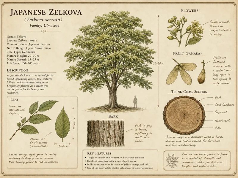 Japanese Zelkova (Zelkova serrata)