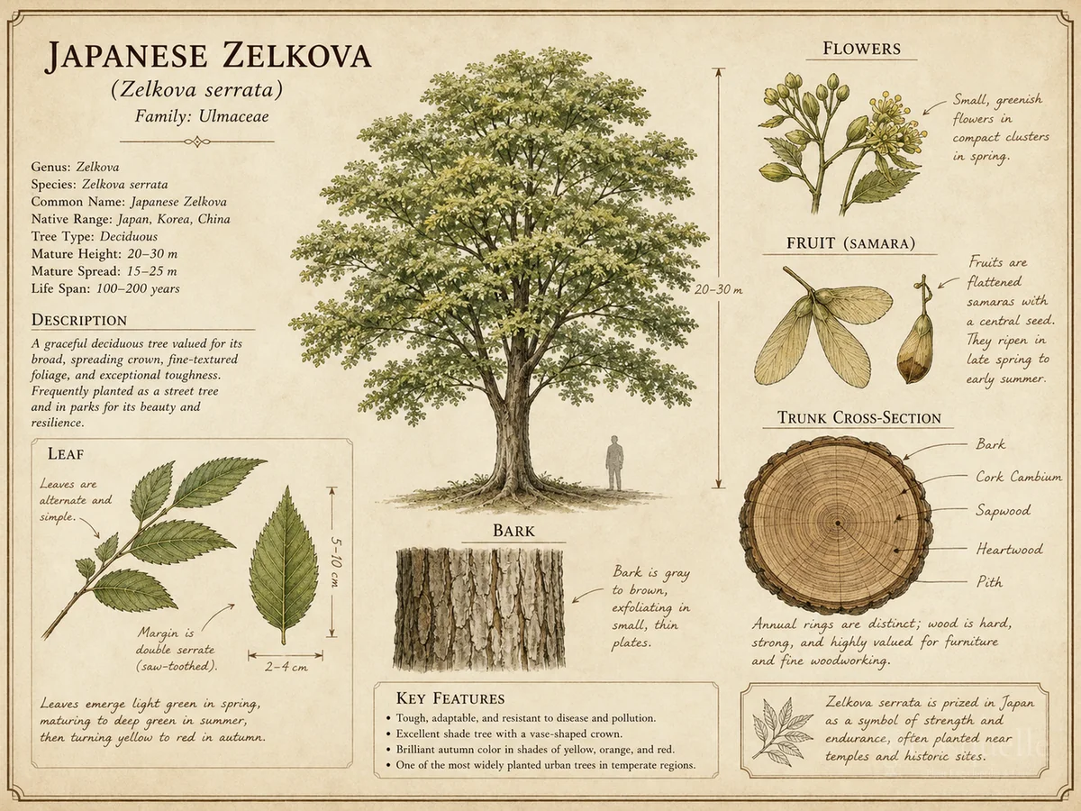 Japanese Zelkova (Zelkova serrata)