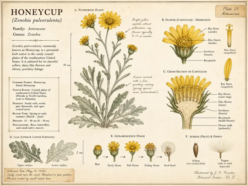 Honeycup (Zenobia pulverulenta)