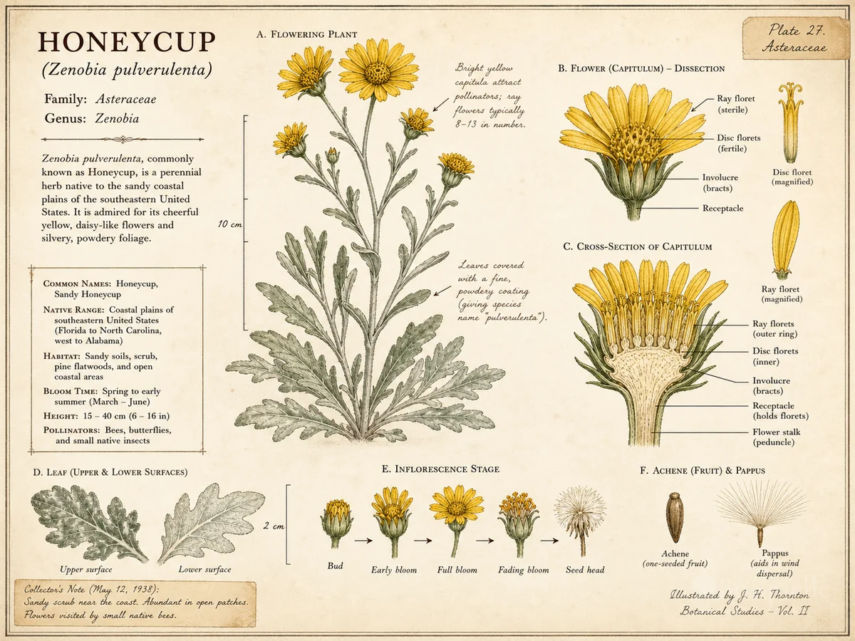 Honeycup (Zenobia pulverulenta)