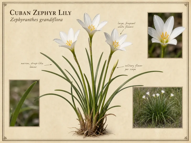 Cuban Zephyr Lily (Zephyranthes grandiflora)