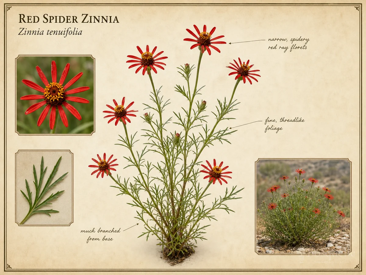 Red Spider Zinnia (Zinnia tenuifolia)