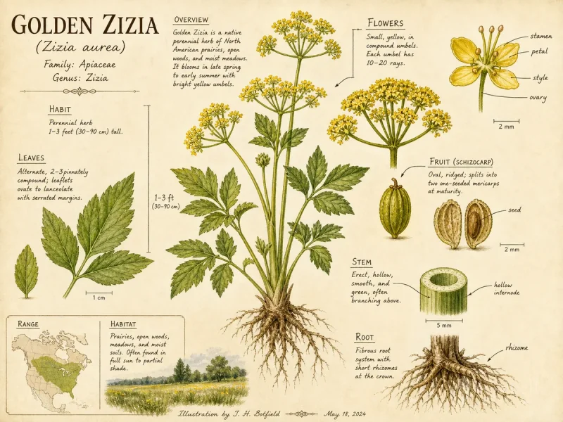 Golden Zizia (Zizia aurea)
