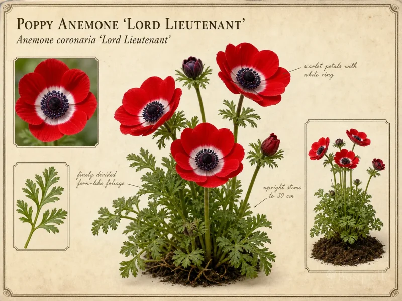 Poppy Anemone 'Lord Lieutenant'