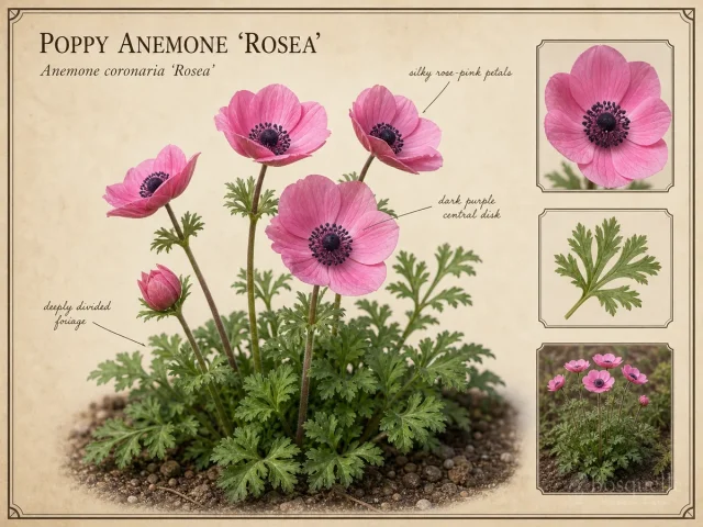 Poppy Anemone 'Rosea'