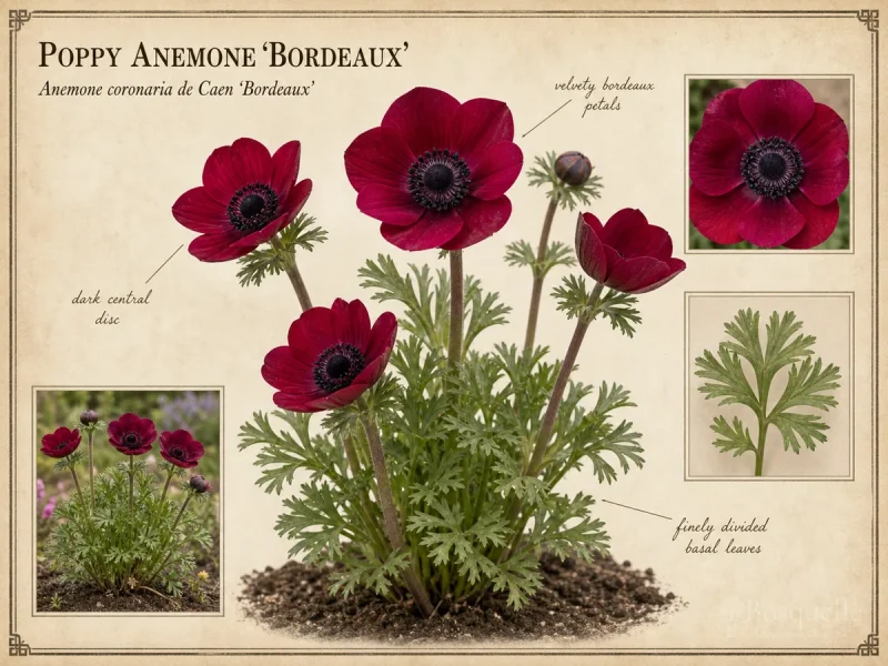 Poppy Anemone 'Bordeaux'