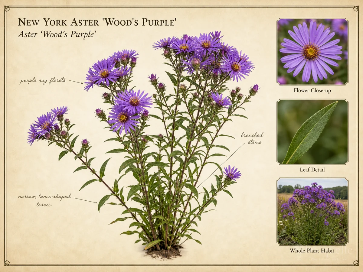New York Aster 'Wood's Purple'