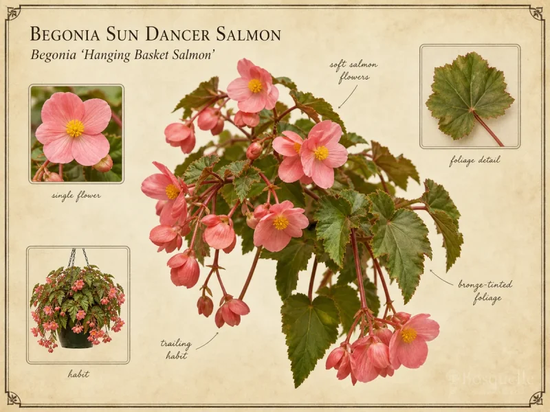 Begonia Sun Dancer Salmon (Begonia ‘Hanging Basket Salmon’)