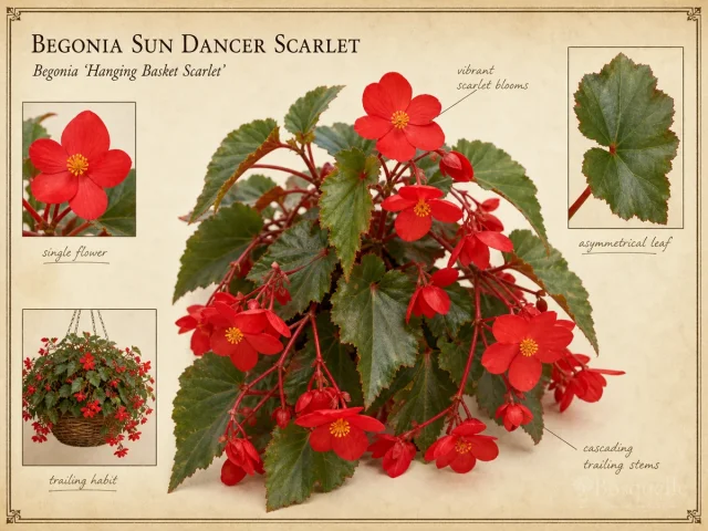 Begonia Sun Dancer Scarlet — Nonstop upright vs hanging series vs bo…