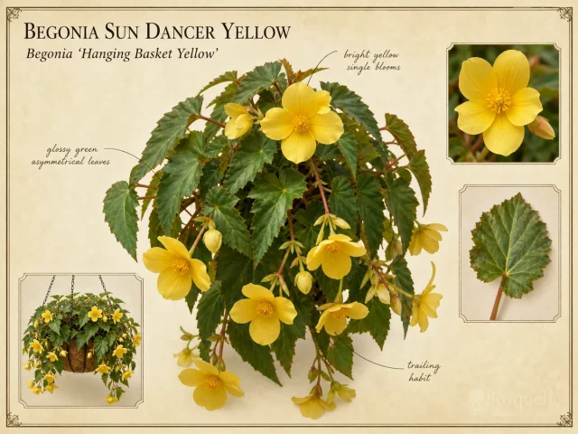 Begonia Sun Dancer Yellow — Tuberous hanging / cascade (8)