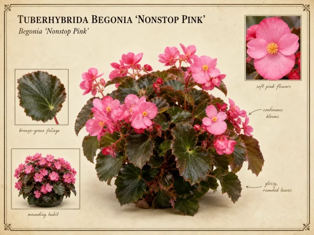Tuberhybrida Begonia 'Nonstop Pink'