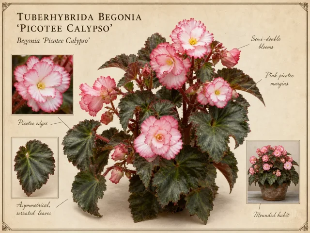 Tuberhybrida Begonia 'Picotee Calypso'