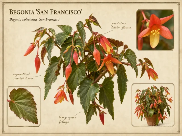 Begonia ‘San Francisco’ (Begonia boliviensis ‘San Francisco’)