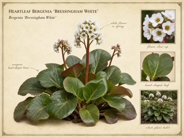 Heartleaf Bergenia ‘Bressingham White’ (Bergenia ‘Bressingham White’)