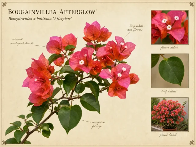 Bougainvillea ‘Afterglow’ (Bougainvillea x buttiana ‘Afterglow’)