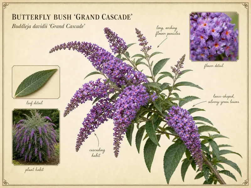 Butterfly Bush ‘Grand Cascade’ (Buddleja davidii ‘Grand Cascade’)