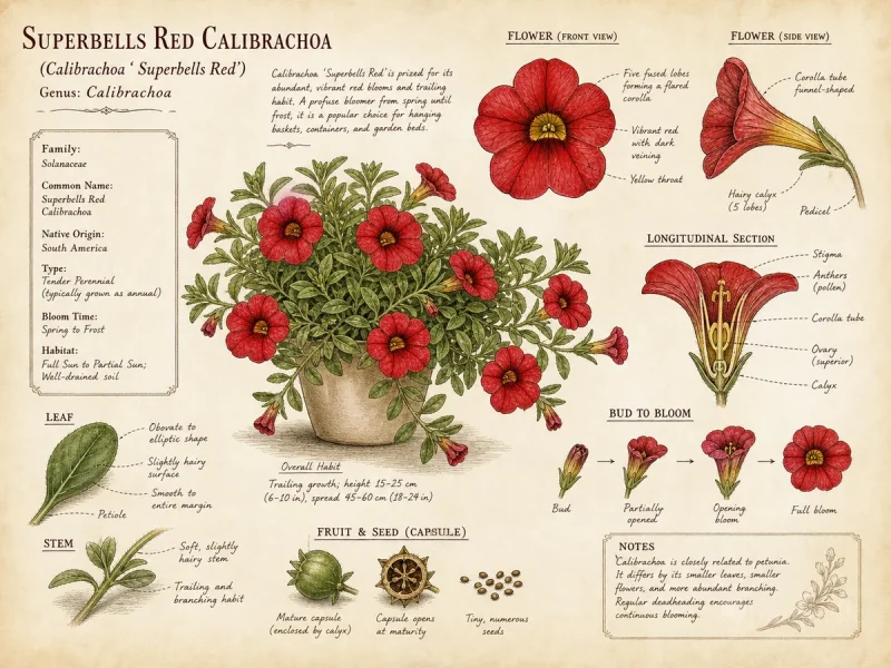 Superbells Red Calibrachoa (Calibrachoa ‘Superbells Red’)