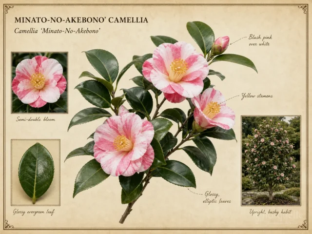 Minato-No-Akebono' Camellia