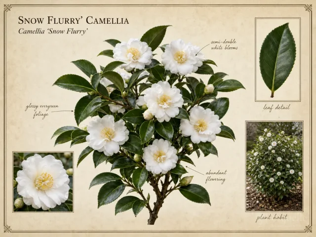 Snow Flurry' Camellia