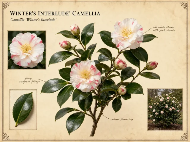 Winter’s Interlude’ Camellia (Camellia ‘Winter’s Interlude’)