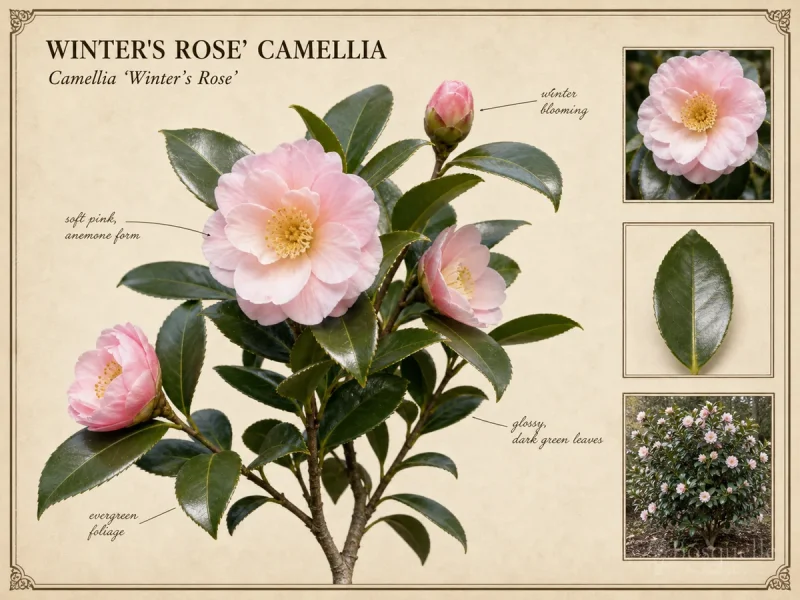 Winter’s Rose’ Camellia (Camellia ‘Winter’s Rose’)