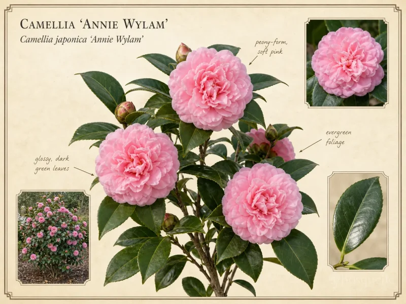 Camellia ‘Annie Wylam’ (Camellia japonica ‘Annie Wylam’)