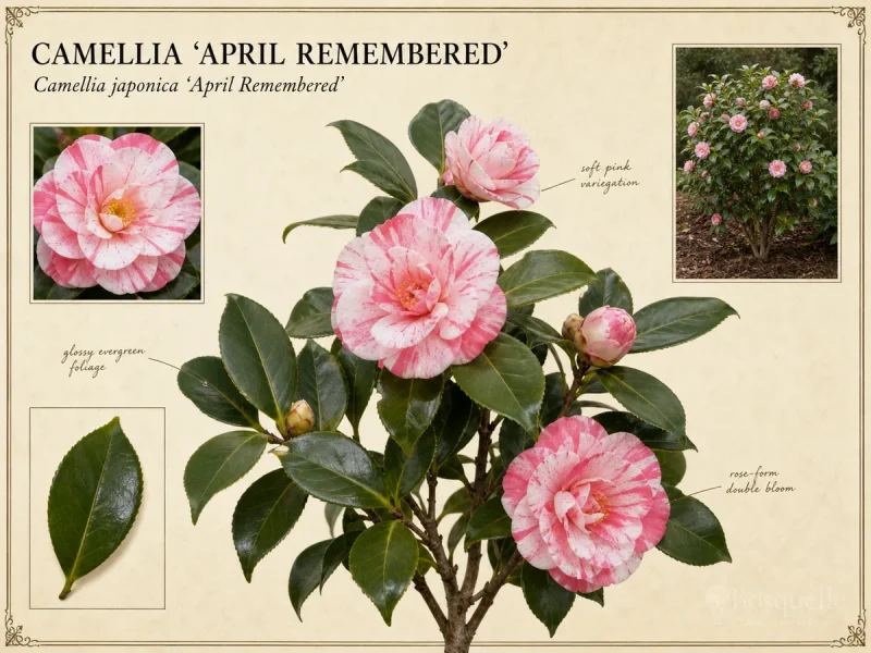 Camellia ‘April Remembered’ (Camellia japonica ‘April Remembered’)