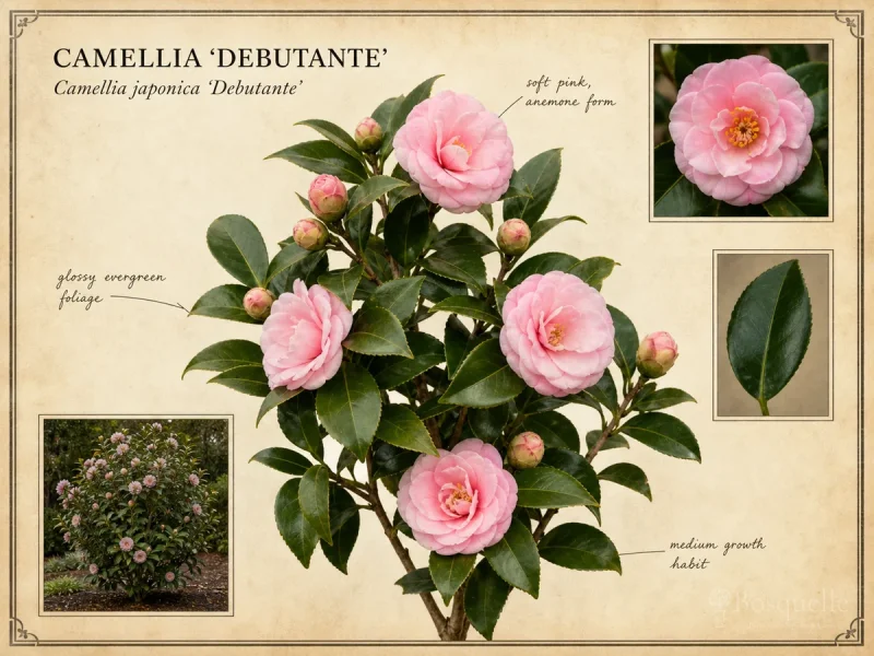 Camellia 'Debutante' — Acid soil is not optional