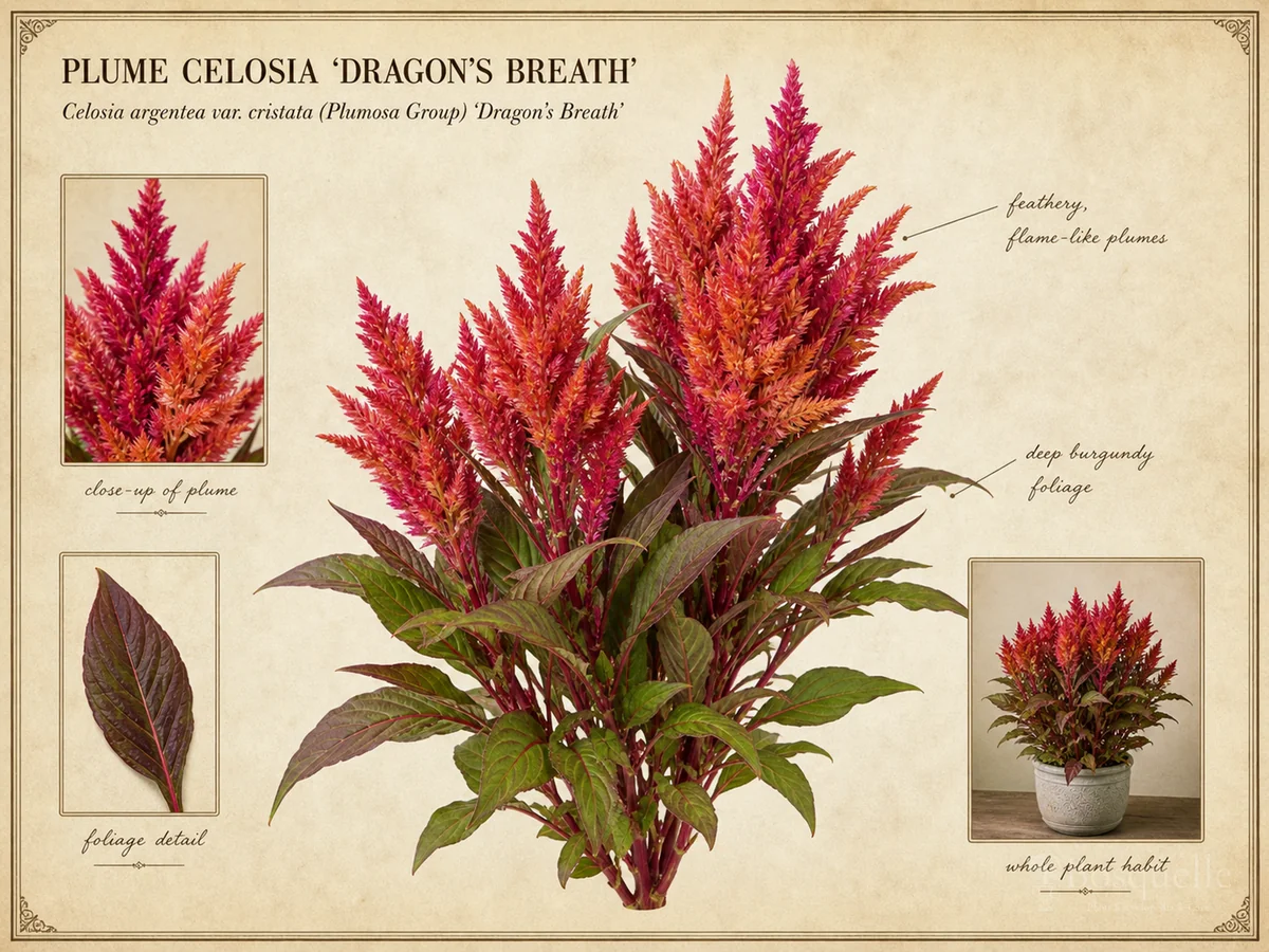 Plume Celosia 'Dragon's Breath'