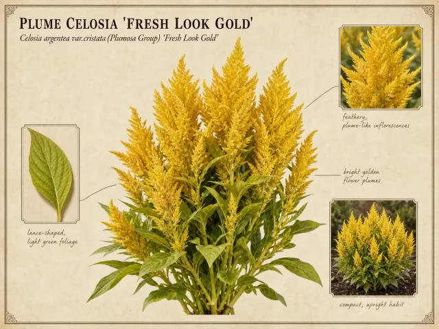 Plume Celosia 'Fresh Look Gold'