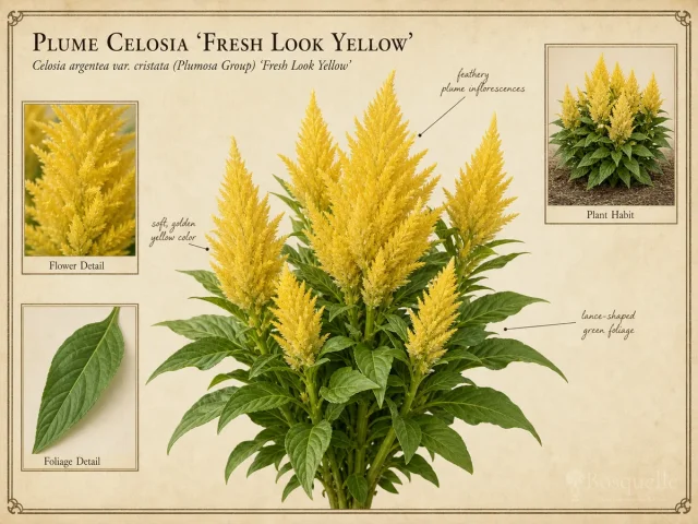 Plume Celosia 'Fresh Look Yellow'