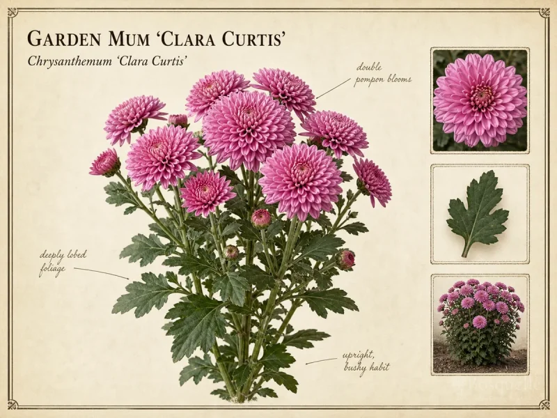 Garden Mum ‘Clara Curtis’ (Chrysanthemum ‘Clara Curtis’)