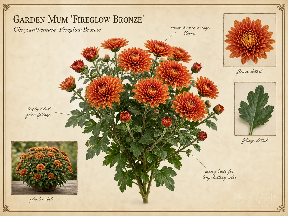 Garden Mum 'Fireglow Bronze'